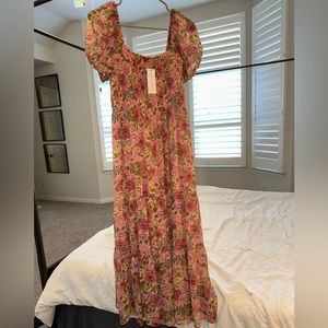 NWT Moon River pink floral dress